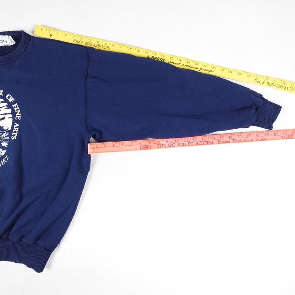 Vintage 90s Haliburton School of the Arts Non-Fiction Sweatshirt Adult Large - Picture 8 of 10